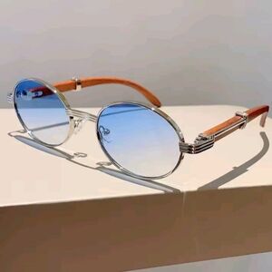 Stylish Silver-gradient Blue Sunglasses